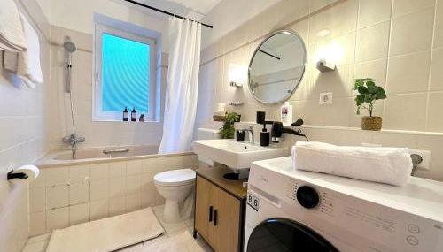 Moderne 2-Zimmer-Whg - Nähe Bahnhof mit Balkon und Stellplatz - 2 Smart-TV - Foto 5, towels, Shower