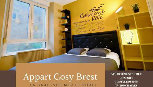 Appart Cosy Brest (La gare) vue mer - Foto 4