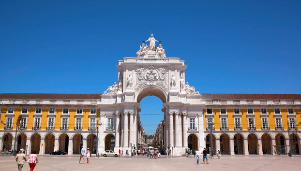 Entrada al Arco de Rua Augusta - Foto 2, Vista frontal del Arco de Rua Augusta