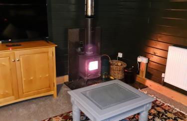 Chalet close to Heathrow T5, Windsor Castle, Legoland, Thorpe Park, with off road parking, free Wifi, private garden, spacious & fully equipped, cozy wood burner & comfy sofa, ideal for exploring London with trains to Waterloo, a beautiful unique retreat - Foto 10