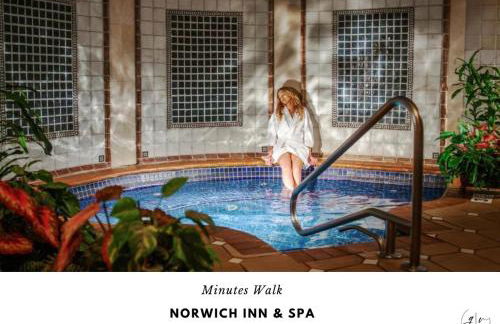 Getaway Villa- 3 mins to Mohegan- Fully Stocked with Two Full Beds & Fireplace- Jacuzzi, Saltwater Pools, Sauna - Foto 35