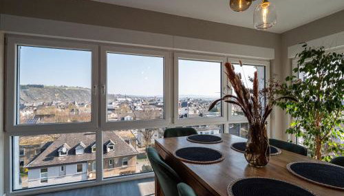 Design Apartment zentral für 6 in Andernach: Ausblick, WiFi, Küche - Foto 5