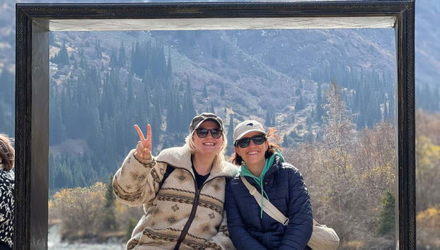 La foto del recuerdo en Ala Archa