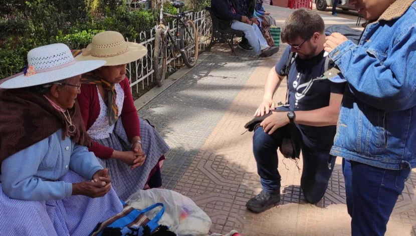 Traditional cochabamba cholita