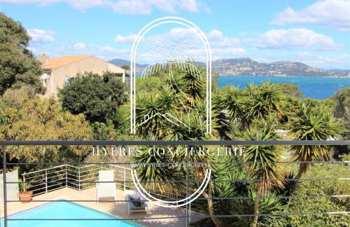Villa l'Arbanaise vue mer piscine presqu'Ile Giens BY HC - Foto 27