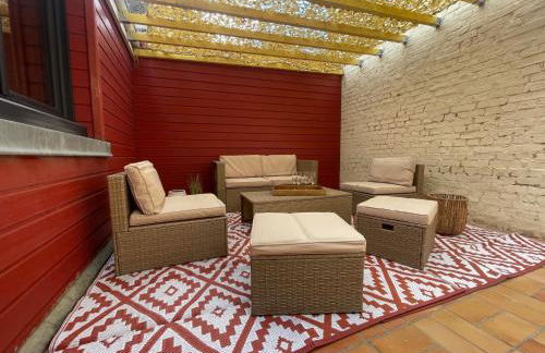 Duplex en rez-de-chaussée avec cour intérieure privée, proche de la mer, WIFI - Foto 13