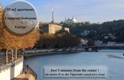 T3 55m2 & Garage, proche Saône, et 5 min Vieux Lyon via Metro D - Photo 1