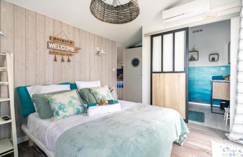 Maison de vacances à l'Ayguade classée 3 étoiles, climatisée,3mn à pied plage et restos ,5mn aéroport, 10mn gare - Foto 21