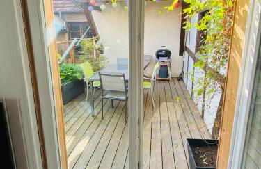 Joli 2 pièces, avec climatisation et grande terrasse, vue sur les toits, zone piétonne - Photo 7