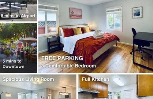 205-Central Cozy 3B1b home in San Mateo/garage parking - Foto 1