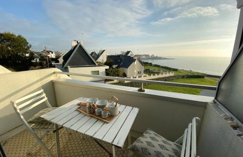 REF 434 Ploemeur Lomener appartement duplex type 4 vue mer - Foto 2