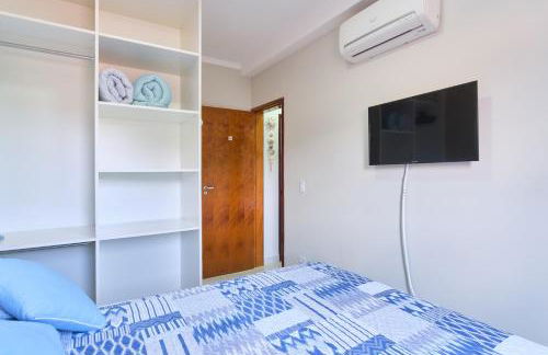 2 Quartos com ar, piscina, sacada Gourmet a 1 km da praia Grande - Foto 8