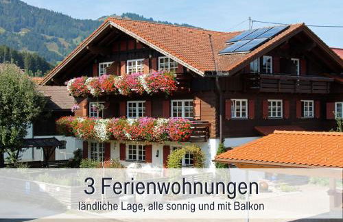 Biohof Burger, 3 sonnige Fewo, alle mit Balkon, Spielzimmer, Grillhütte, 7 km vor Oberstdorf - Photo 8