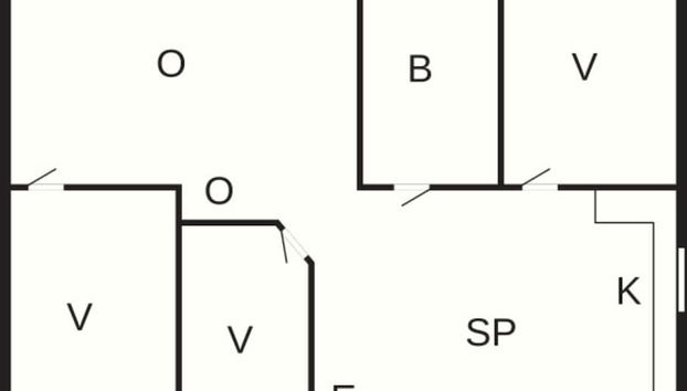 4 Person Holiday Home in Klintehamn-by Traum - Foto 2, Grundriss