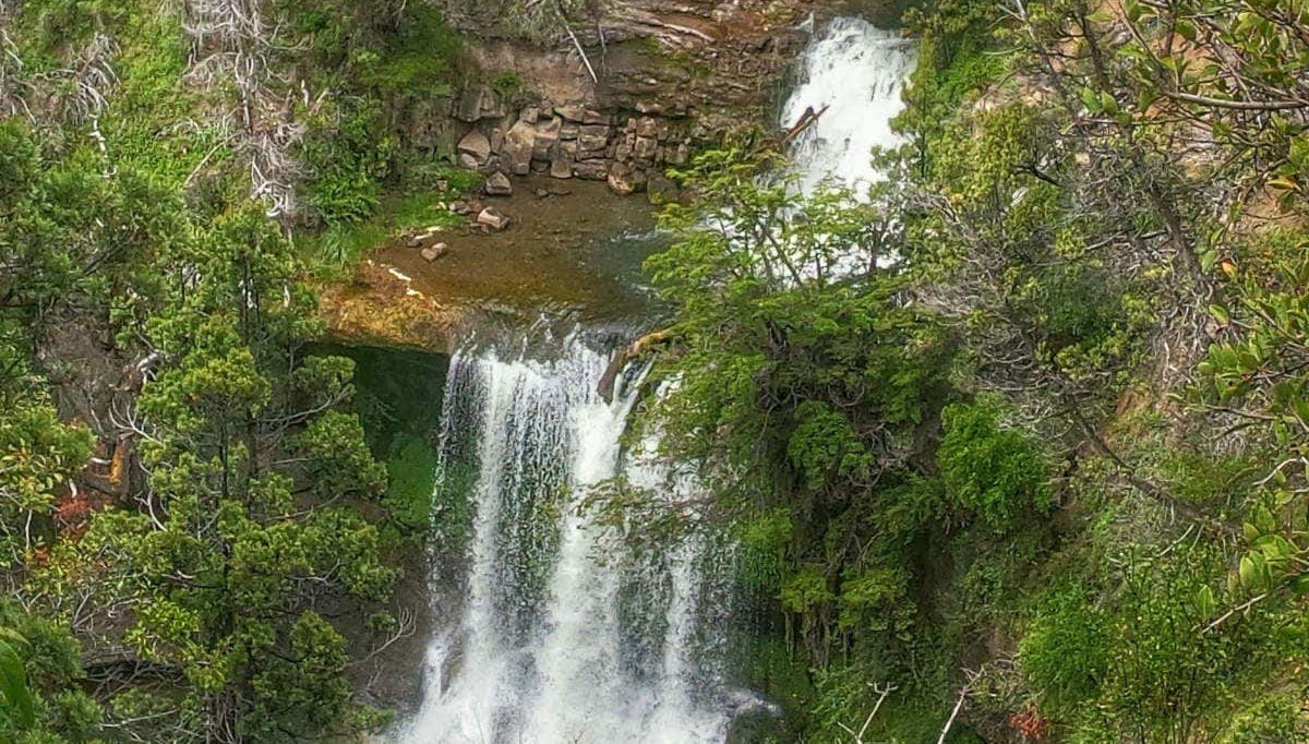 View of the Nant y Fall waterfalls