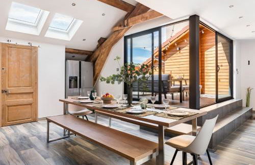 Le Rooftop Loft premium 3 chambres avec terrasse & parking en centre-ville de Saint-Étienne - Foto 13