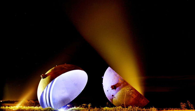 Espectáculo de luz y sonido en la represa de Itaipú - Foto 2, Focos para el espectáculo