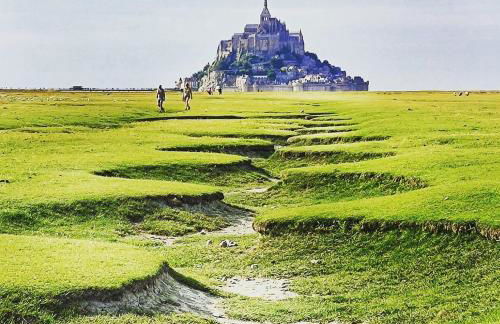 BAIE MT ST MICHEL , JULLOUVILLE , VILLA Caprice Rdc , 50 m Mer ,7 pers , Prés Plage DDAY - Foto 43