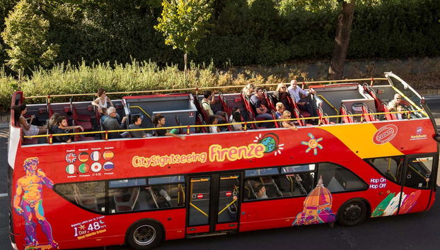 Vista aerea dell'autobus
