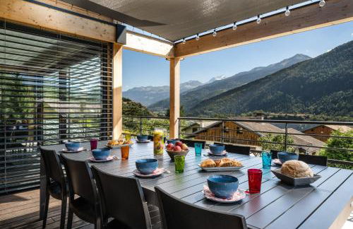 Chalet neuf, Jacuzzi, piscine privée mai-sept, pétanque, proche Paradiski - Foto 8