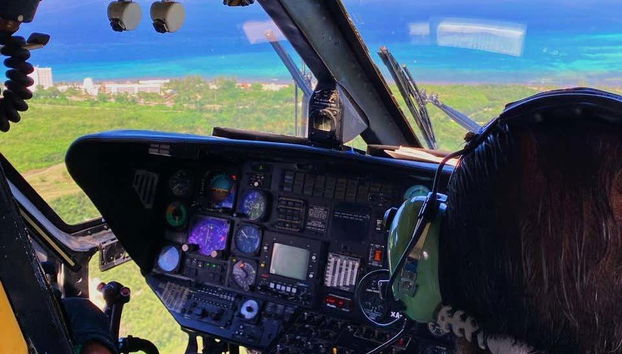 Interior del helicóptero