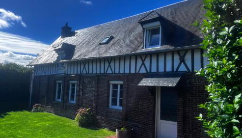 Longère normande avec jardin à 5 min des Petites Dalles - Foto 3, Garden, Garden view