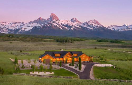 Luxe Teton View Log Cabin Hot Tub Large Groups - Foto 1