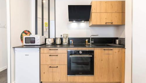 L'échappée - Bel appartement rénové et proche Gare - Foto 5, stove, toaster