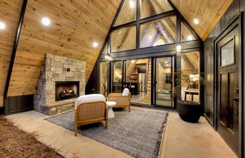 Romantic A-Frame Cabin w Firepit, Patio, Fireplace, Games in Blue Ridge Mountains - Photo 3