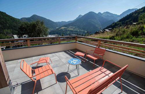 Dans résidence neuve LE SNOW ROC sur les pistes, grand studio cosy 5 pers avec terrasse panoramique, SAUNA, WIFI - Foto 20