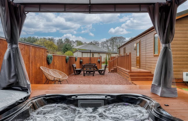 Family Luxury Cabin Retreat with hot tub - Foto 21