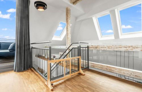 DND Design Loft I 170qm I Parken I Balkon I Workstation I Netflix I Kaffee I Waschmaschine I Trockner I Xbox I Ausblick - Foto 26