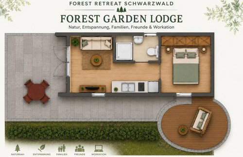 Forest Family House Garden Lodge-Tiny House mit viel Platz Natur Erholung - Foto 3