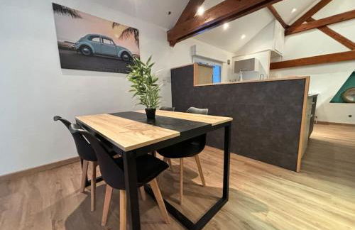 Mini-Loft, terrasse 24m2, Internet Haut-débit, garage privé et place de parking - Foto 18