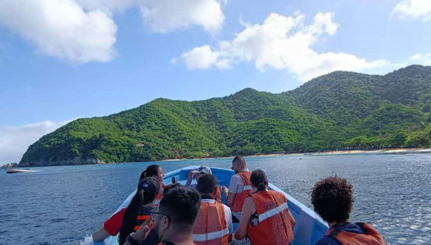 Durante la traversata in motoscafo