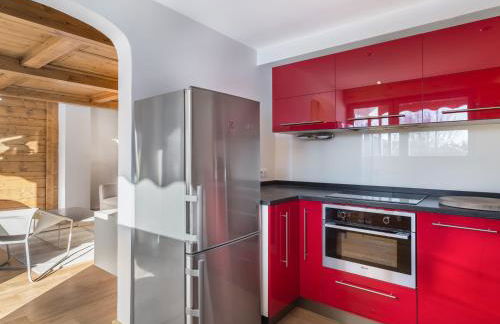 Spacieux T2 rénové avec Parking et WiFi à Megève, Proche Pistes - FR-1-453-68 - Foto 7