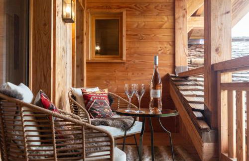 Luxury Megève Chalet, sleeps 8 with Mountain Views and Jacuzzi - Foto 12