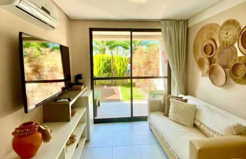 Apto Beira Mar Térreo com área gourmet Praia de Muro Alto - Foto 36