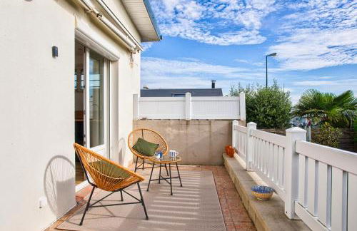 Maison cosy à 100 m de la plage, couple, famille, jardin, parking - Foto 10