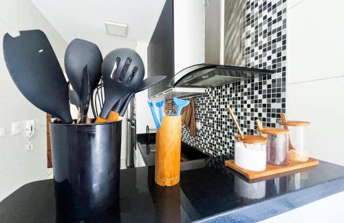 Onda76 Ap temporada Praia Grande Beira Mar churrasqueira carvão - Foto 48