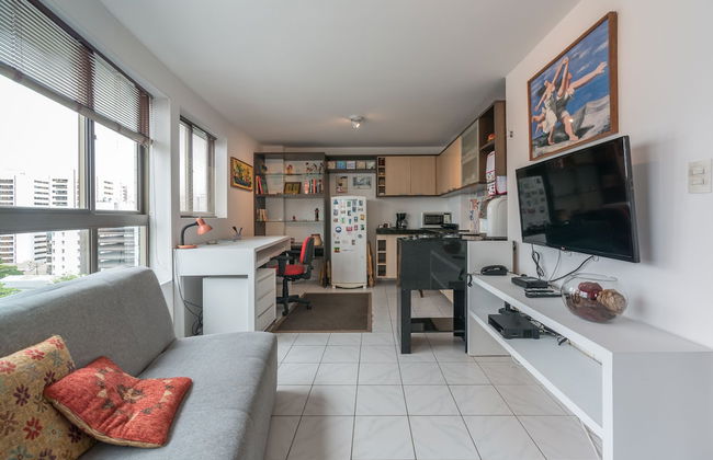 Ótimo Flat Bairro da Jaqueira Recife até 3 pessoas O Coração Verde da Cidade PBO902 - Foto 15