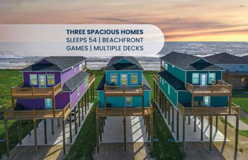 3 Beachfront Homes | 15BR Retreat for 54 Guests - Foto 1