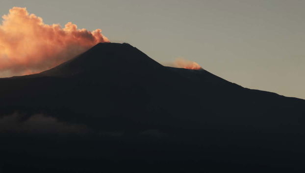 Etna ao pôr do sol