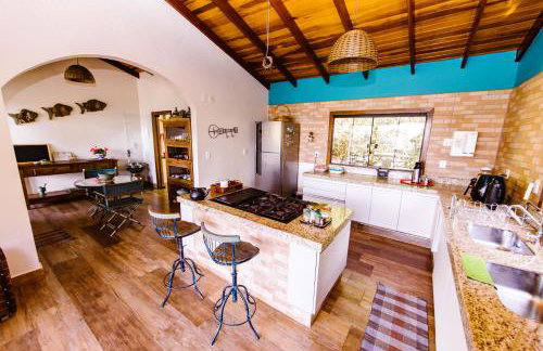 Casa Rosa - Paraíso na Natureza piscina natural, Wi-Fi - 25 minutos do centro - Foto 17
