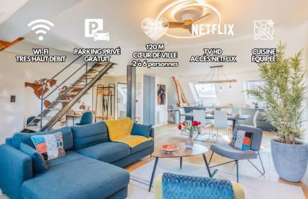 Elegant 120m2-Face cathedrale-6 pers-free Parking - Foto 1