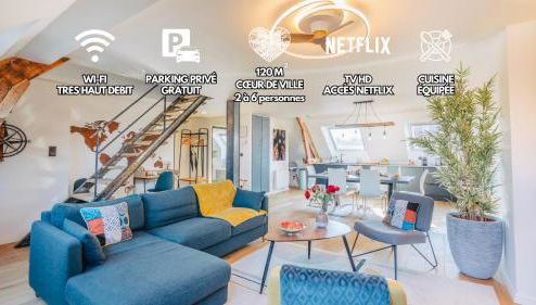 Elegant 120m2-Face cathedrale-6 pers-free Parking - Foto 1