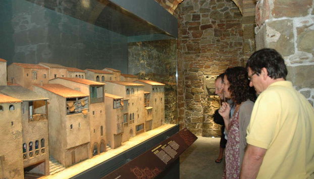 Ammirando un diorama medievale