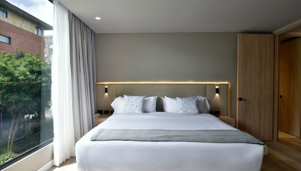 w Resplendent 1BR w Modern Balcony in Unicentro - Foto 2, Habitación