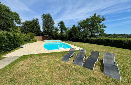 La Clef Decamp La Longère 1750 Hambye piscine grand jardin - Foto 10