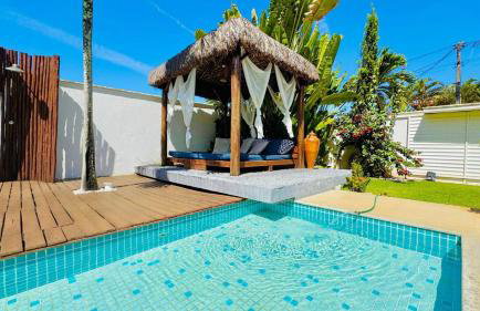 Maravilhosa casa de praia,cama balinesa - Foto 3